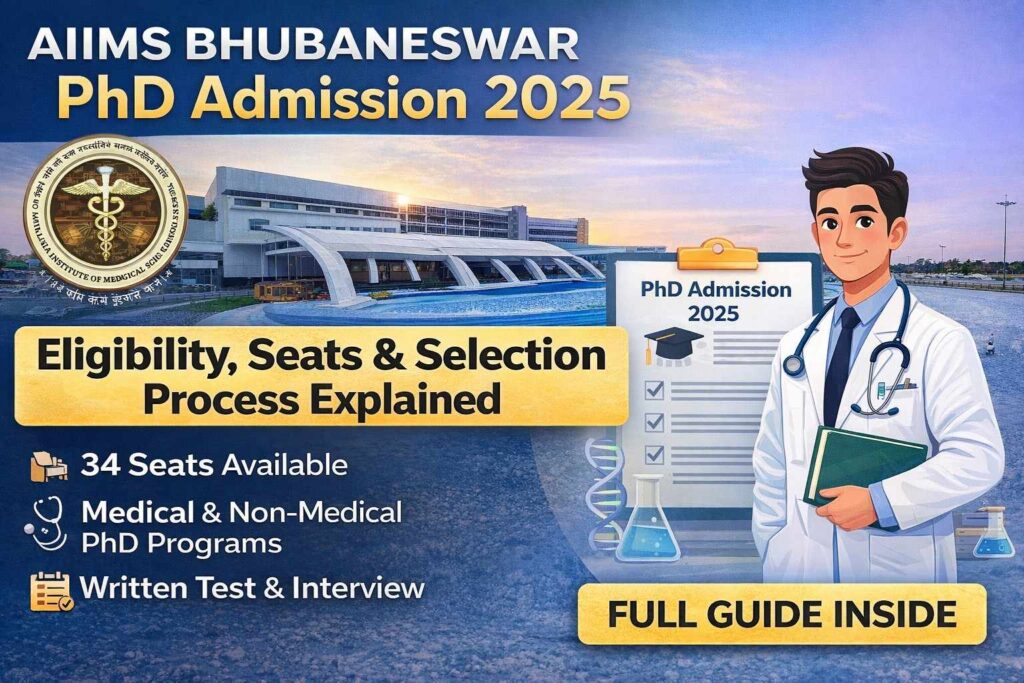 AIIMS Bhubaneswar PhD Admission 2026
