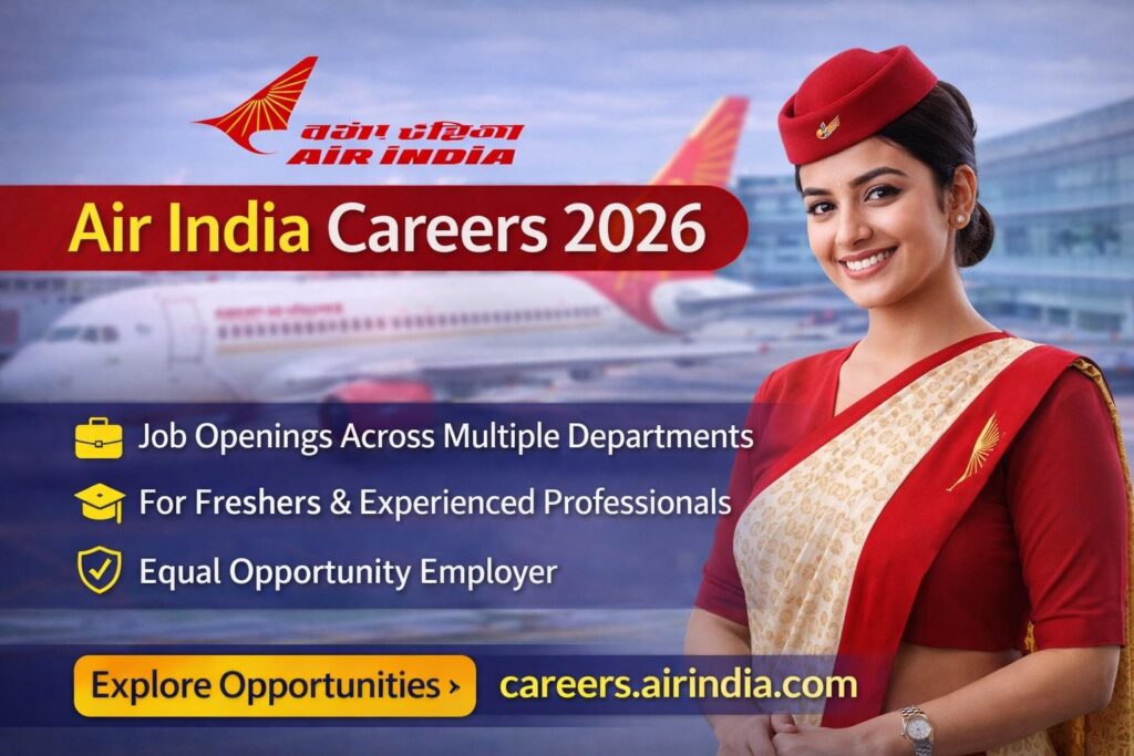Air India Careers 2026 Explore Job Openings and Career Opportunities