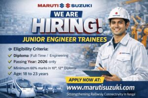 Maruti Suzuki Hiring 2026 Diploma (Fresher) –Apply Link Here