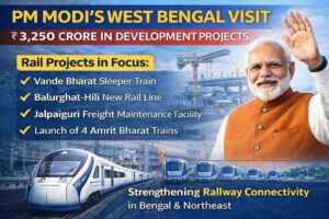 PM Modi to Visit West Bengal 3,250 Crore Development Push, Vande Bharat Sleeper Train and Major Rail Projects Announced