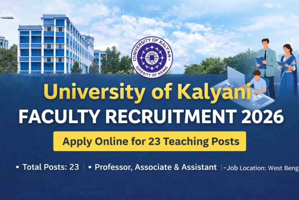 University of Kalyani Recruitment