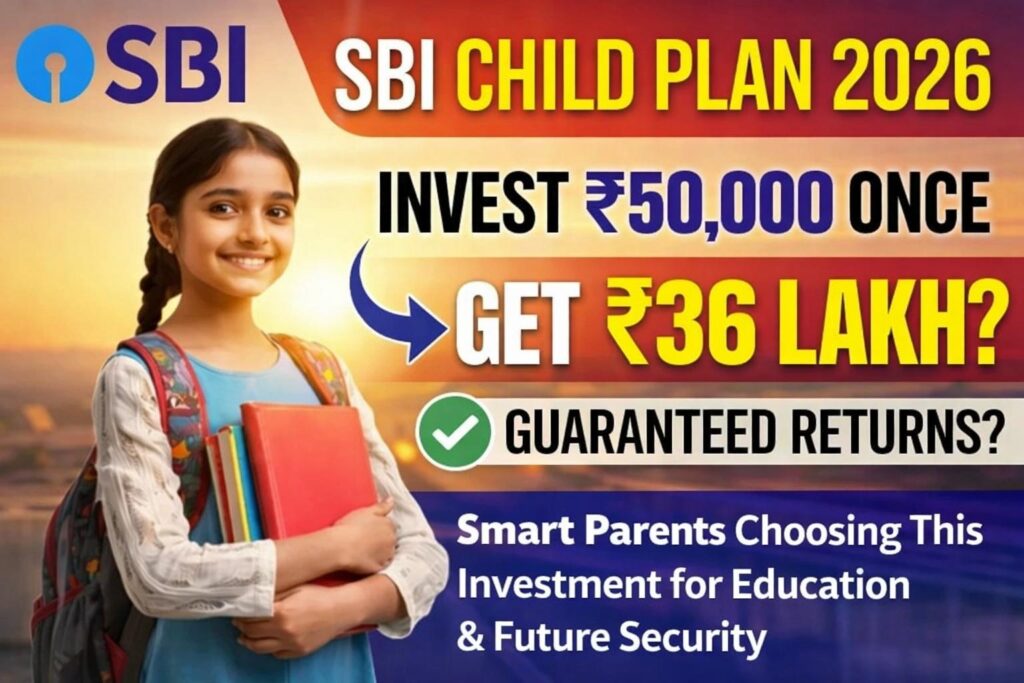 SBI Child Plan 2026 Can 50,000 Really Turn Into ₹36 Lakh