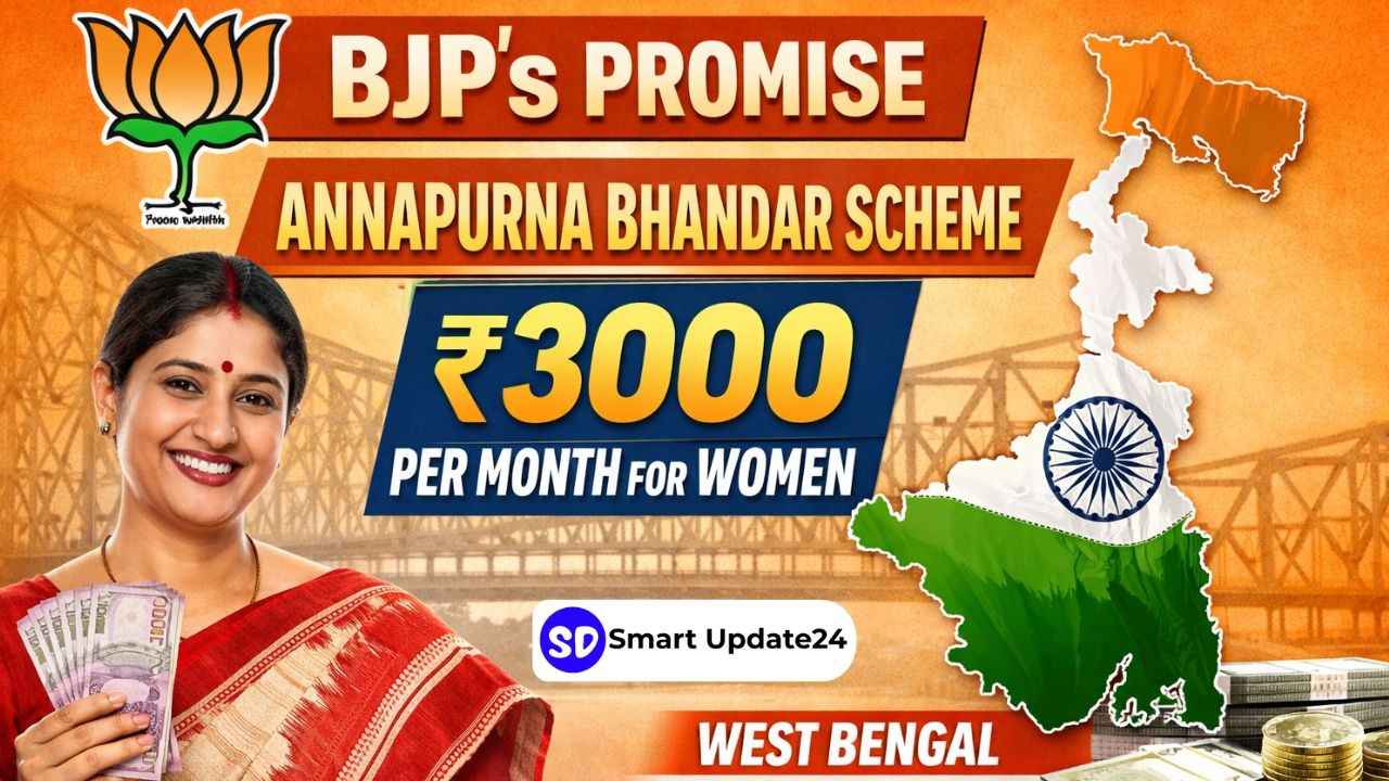 Annapurna Bhandar 2026 Promise: Women May Get ₹3000 Monthly in West Bengal Annapurna Bhandar 2026