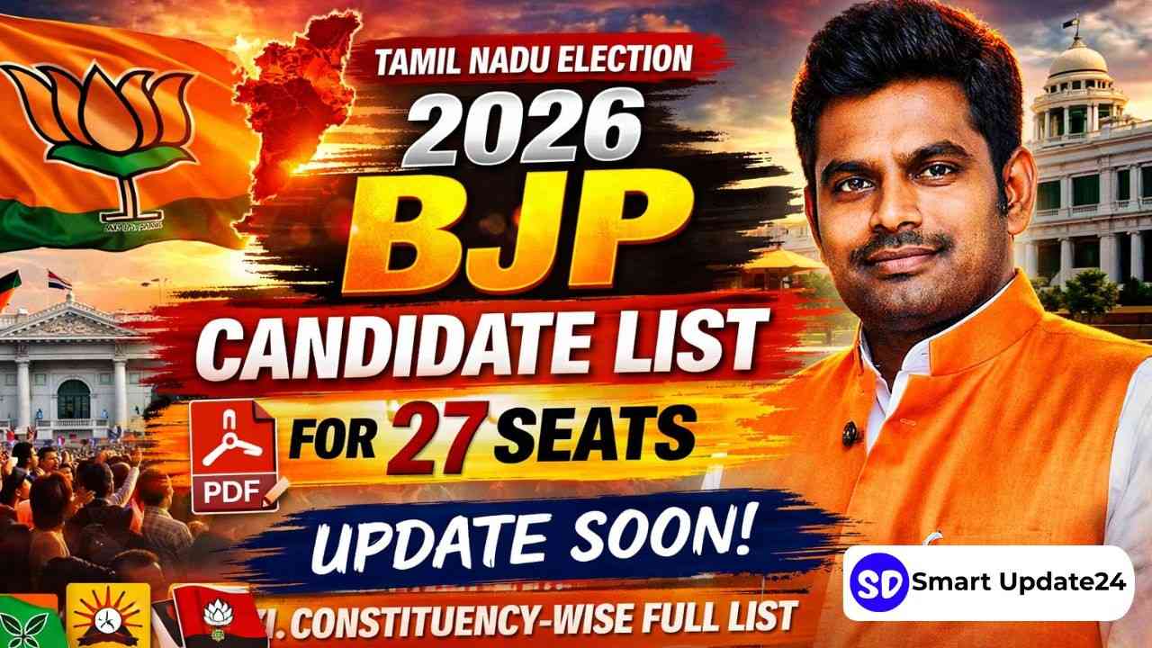BJP Candidate List Tamil nadu 2026 for Tamil Nadu Assembly Election – Full Article BJP Candidate List Tamilnadu 2026