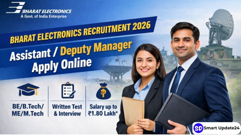 Bharat Electronics Recruitment Manager (Assistant/Deputy) 2026 | Apply Online –BE/B.Tech/ME/M.Tech, Salary up to ₹1.80 Lakh Bharat Electronics Recruitment Manager (AssistantDeputy) 2026 Apply Online –BEB.TechMEM.Tech, Salary up to ₹1.80 Lakh
