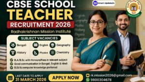 CBSE School Teacher Recruitment 2026 Apply Now for Multiple Subject Vacancies at Radhakrishnan Mission Institute