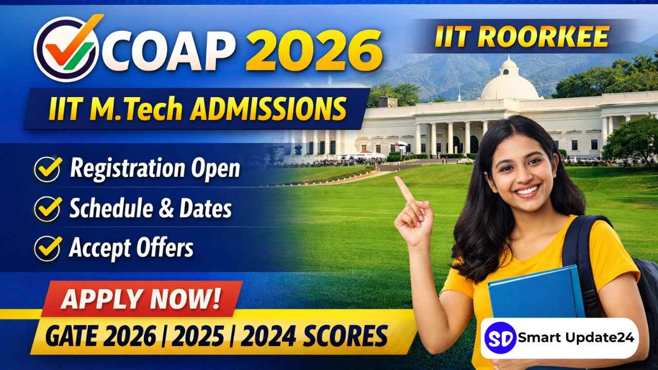COAP 2026 Registration, Schedule Out – IIT M.Tech Admission Portal, Dates & Process COAP 2026 Registration