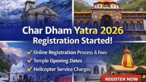 Chardham Yatra 2026 Registration Start Link Here –Check Online, Cost, Temple Opening Dates