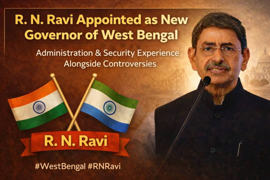 R. N. Ravi Appointed as New Governor of West Bengal