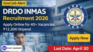 DRDO INMAS Recruitment 2026 Apply Online for 40+ Vacancies, ₹12,300 Stipend – Apply Before April 30