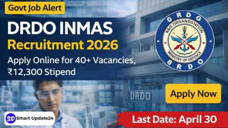 DRDO INMAS Recruitment 2026 Apply Online for 40+ Vacancies, ₹12,300 Stipend – Apply Before April 30