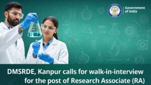 DRDO Research Associateship Recruitment 2026 Walk-in Interview