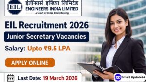 Engineers India Limited Vacancy 2026 Apply Now for Junior Secretary Post, Salary Up to ₹9.5 LPA