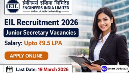 Engineers India Limited Vacancy 2026 Apply Now for Junior Secretary Post, Salary Up to ₹9.5 LPA