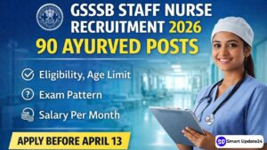 Gujarat Staff Nurse Recruitment 2026 (GSSSB) Apply Online for 90 Ayurved Posts, Eligibility, Salary, Last Date