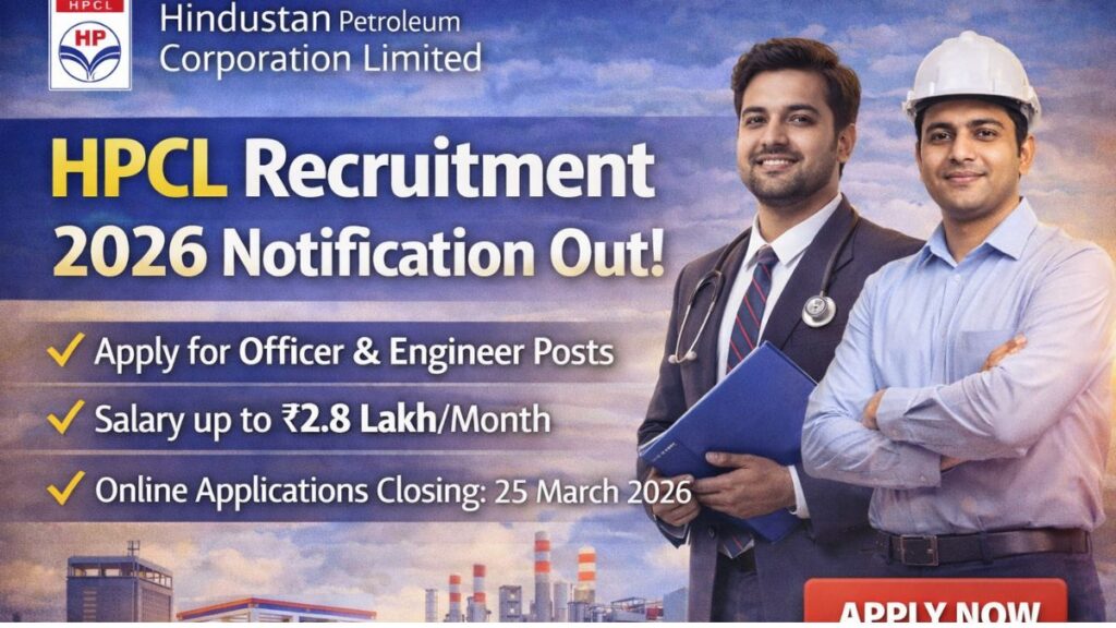 HPCL Recruitment 2026 Apply Online for Officer and Engineering Posts