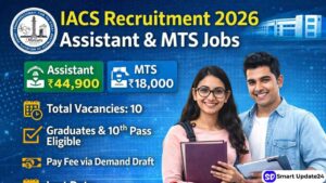 IACS Recruitment 2026 Apply for Assistant and MTS Posts, Salary Up to 44,900