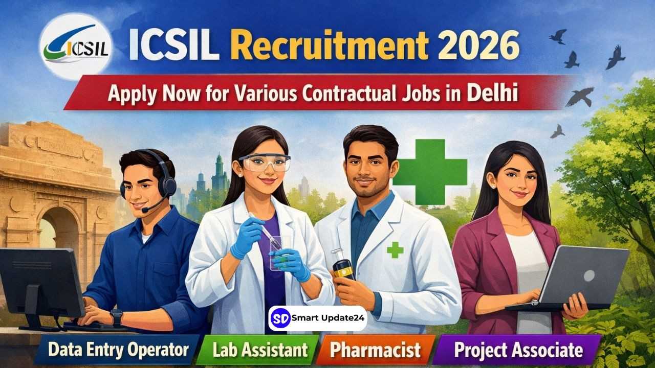 ICSIL Recruitment 2026 | Apply Online for DEO, Pharmacist, Lab Assistant and Project Associate Posts ICSIL Recruitment 2026 Apply Online for DEO, Pharmacist, Lab Assistant and Project Associate Posts