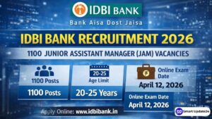 IDBI Bank JAM Recruitment 2026 1100 Vacancies Announced, Apply Online from March 8