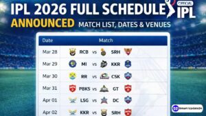 IPL 2026 Full Schedule (Phase 1 and 2) | BCCI Reveals Second Phase Fixtures Announced, Dates, Venues and Key Matches IPL 2026 Full Schedule (Phase 1 and 2) BCCI Reveals Second Phase Fixtures Announced, Dates, Venues and Key Matches