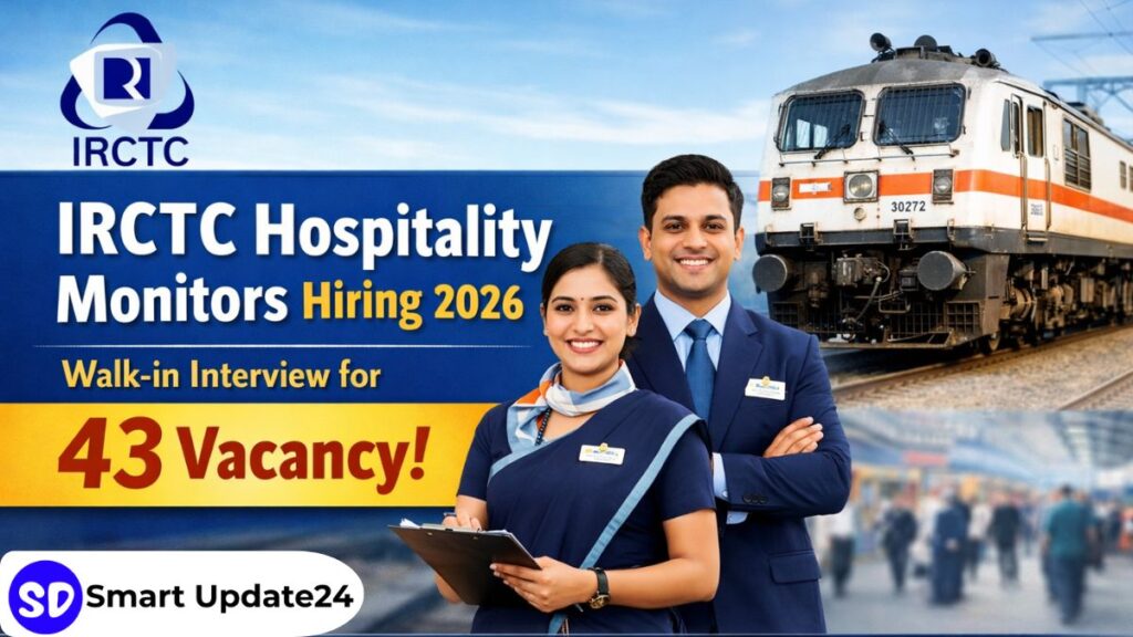 IRCTC Hospitality Monitors Hiring 2026 Walk-in-interview for 43 Vacancy