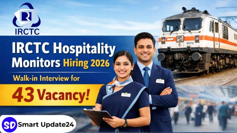 IRCTC Hospitality Monitors Hiring 2026 | Walk-in-interview for 43 Vacancy IRCTC Hospitality Monitors Hiring 2026 Walk-in-interview for 43 Vacancy