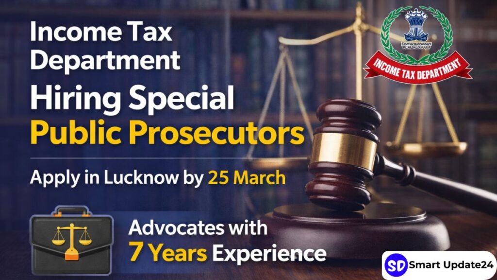 Income Tax Department Recruitment 2026 Apply Online for Special Public Prosecutors