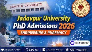 Jadavpur University PhD Admission 2026 Apply Now