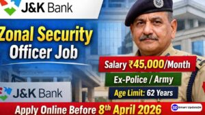 Jammu and Kashmir Bank Recruitment 2026 Apply Online for Zonal Security Officer Post in Budgam, Salary 45,000