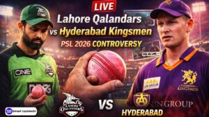 Lahore Qalandars VS Hyderabad Kingsmen PSL 2026 Controversy Why Did the Cricket Ball Turn Pink in the Opening Match
