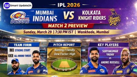 MI vs KKR Match Prediction 29 March 2026, Playing XI, Pitch Report & Full Preview – IPL 2026 MI vs KKR Match