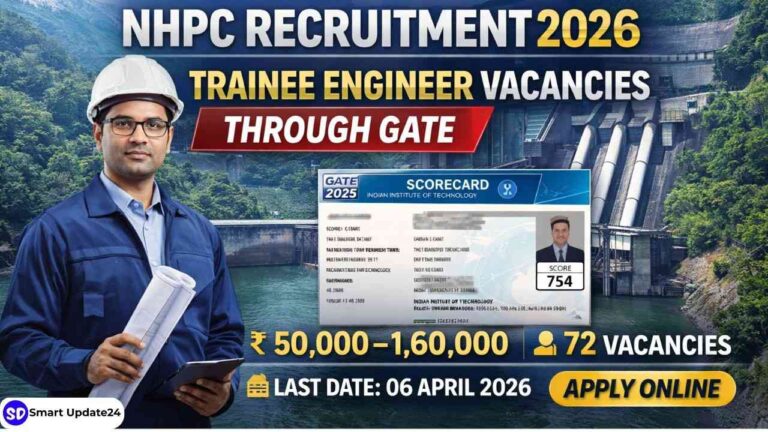 NHPC Trainee Engineer Recruitment 2026 | Apply Online –BE/B.Tech/B.Sc (Engg.), 72 Vacancies, Salary ₹16 LPA NHPC Trainee Engineer Recruitment 2026 Apply Online –BEB.TechB.Sc (Engg.), 72 Vacancies, Salary ₹16 LPA