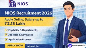 NIOS Recruitment 2026 Apply Online, Salary up to ₹2.15 Lakh
