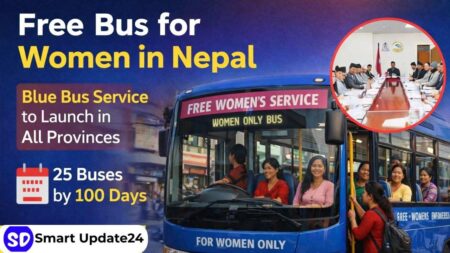 Nepal Free Bus for Women 2026 Blue Bus Service to Launch Across Provinces in 100 Days