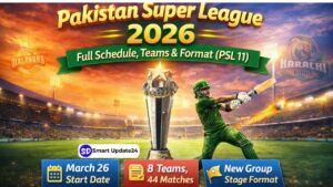 Pakistan Super League Schedule 2026 –Live Cricket Scores Teams, Format and Start Date (PSL 11)