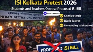 Protests Intensify at ISI Kolkata Over Proposed Bill, 19 March 2026 Students, Teachers Hold Candle March