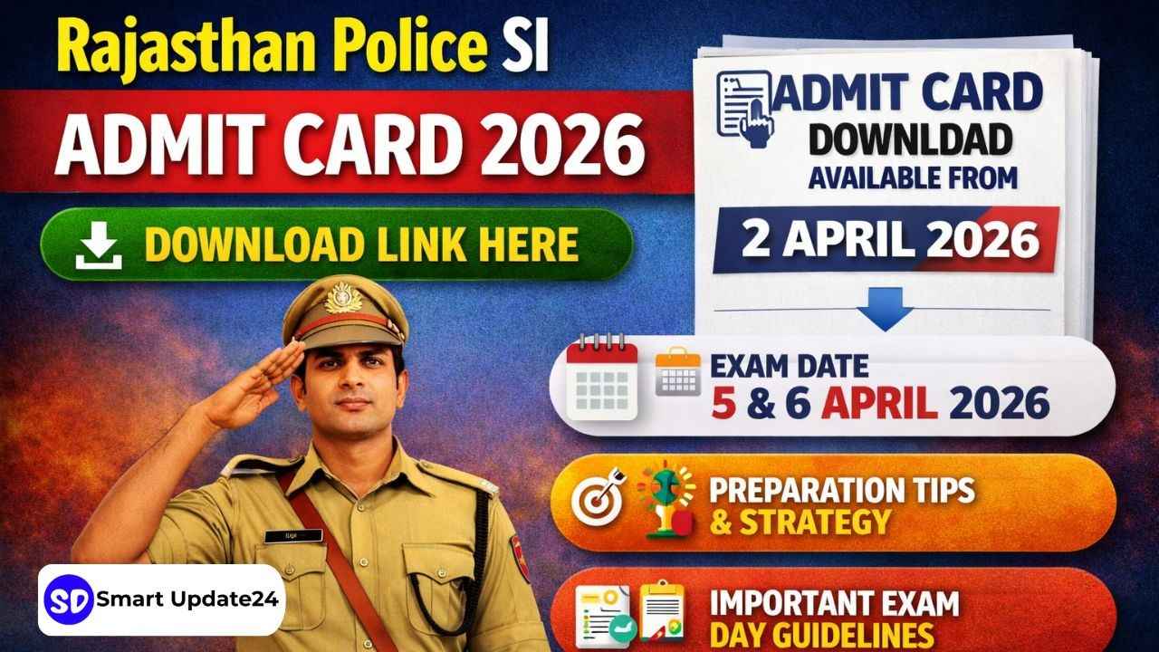Rajasthan Police Admit Card 2026 Download Link for SI & Commander– Exam Date, Guidelines & Preparation Tips Rajasthan Police Admit Card 2026 Download Link