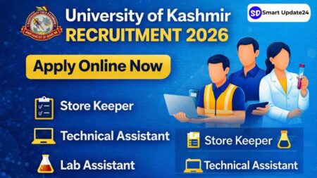University of Kashmir Recruitment 2026 Apply Online for Store Keeper, Lab Assistant and Technical Posts