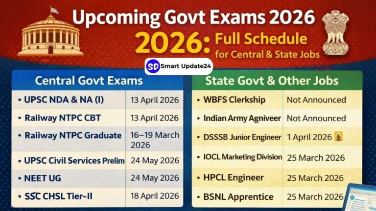 Upcoming Government Exams 2026