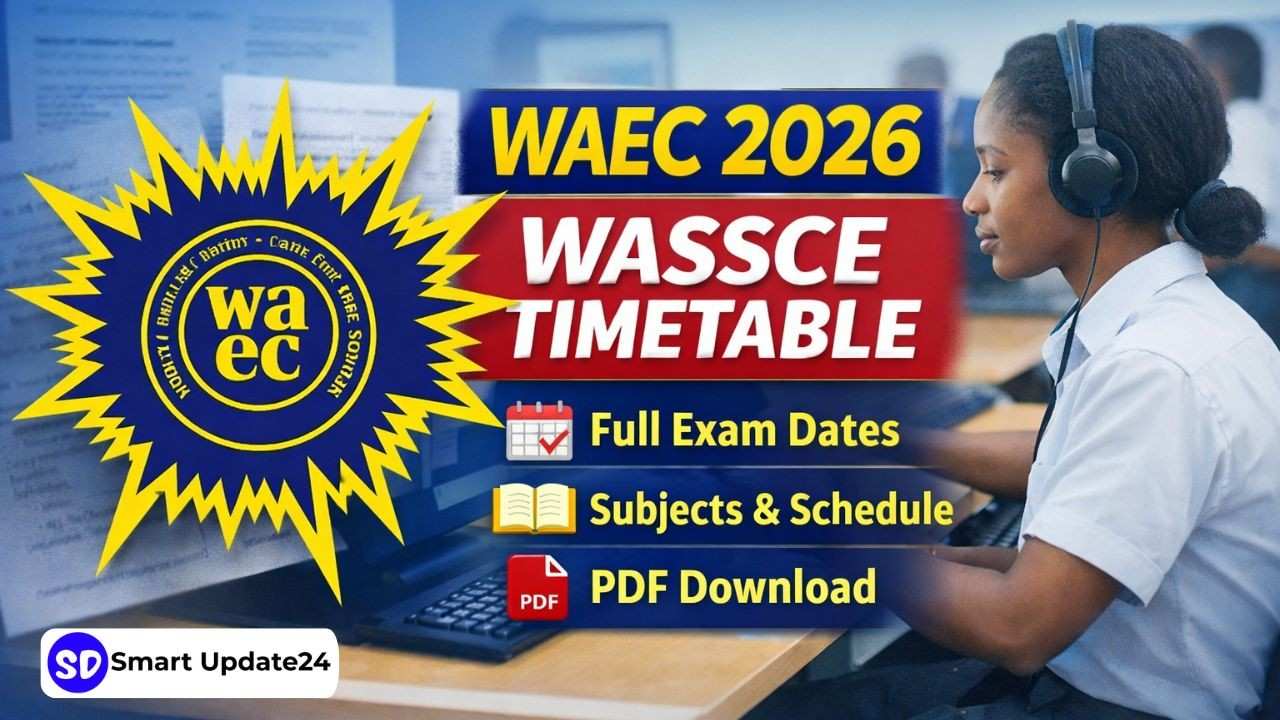 WAEC 2026 WASSCE Timetable Released – Full Schedule, Dates & Details WAEC 2026 WASSCE Timetable