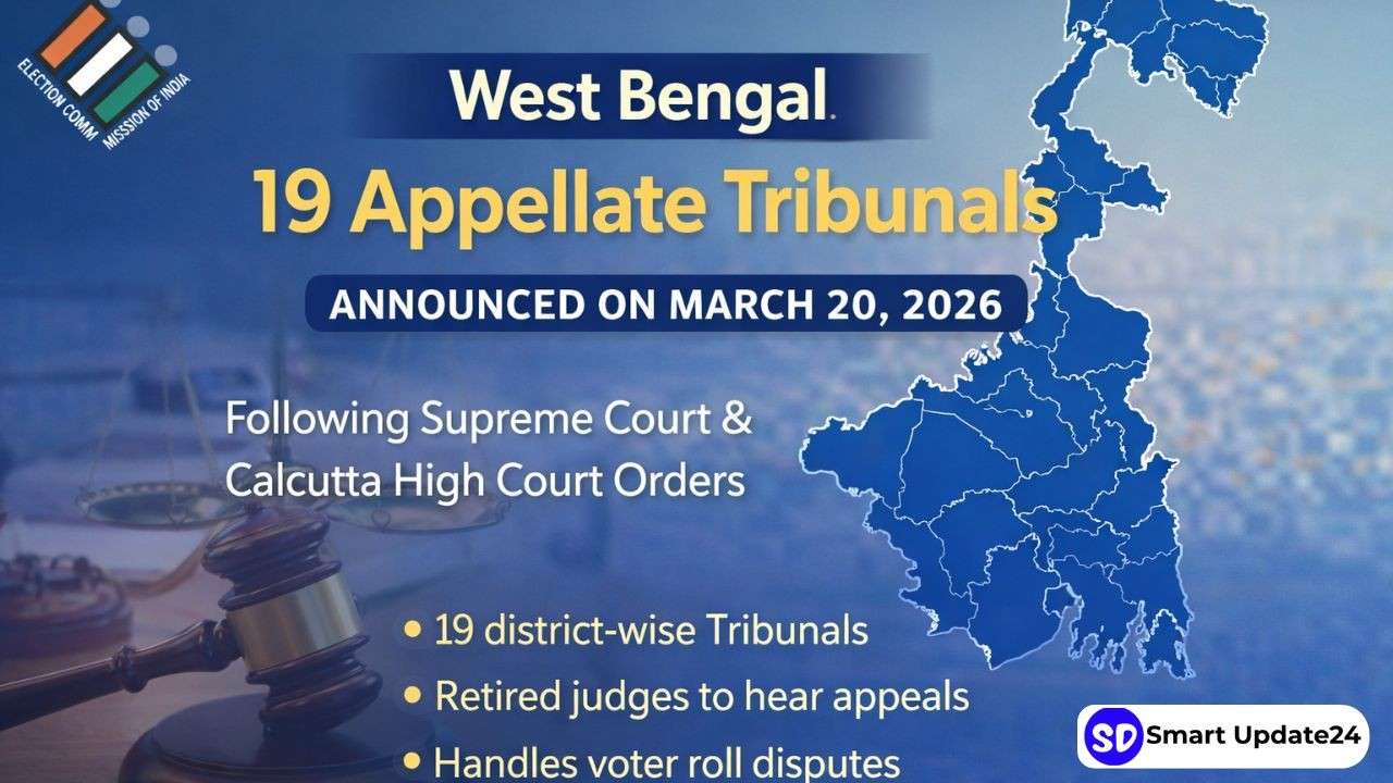 WB 19 Appellate Tribunals Announced on 20 March (District-Wise) | Election Commission Acts on Supreme Court & High Court Orders WB 19 Appellate Tribunals Announced on 20 March (District-Wise) Election Commission Acts on Supreme Court & High Court Orders
