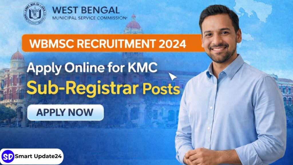 WBMSC Recruitment 2026 Apply Online -DegreeDiploma for Sub-Registrar Posts in Kolkata Municipal Corporation