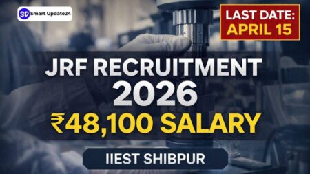 IIEST Shibpur JRF Recruitment 2026 Apply Now –MEM.TechM.Sc for Metallurgy Project Fellowship with 48,100 Salary